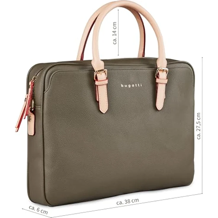 Bugatti Aktentasche ELLA, Laptop-Tasche mit integrierten Kartenfächern, violett – Bild 4