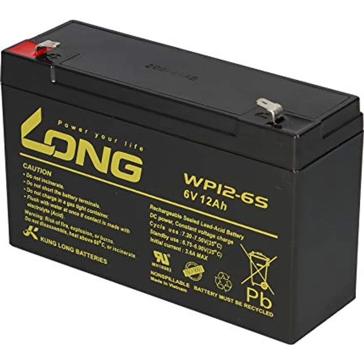 WSB AGM BLEI AKKU Batterie 6V 12Ah für Kinderfahrzeuge + Ladegerät, wartungsfreies Blei-Gel Akku – Bild 5