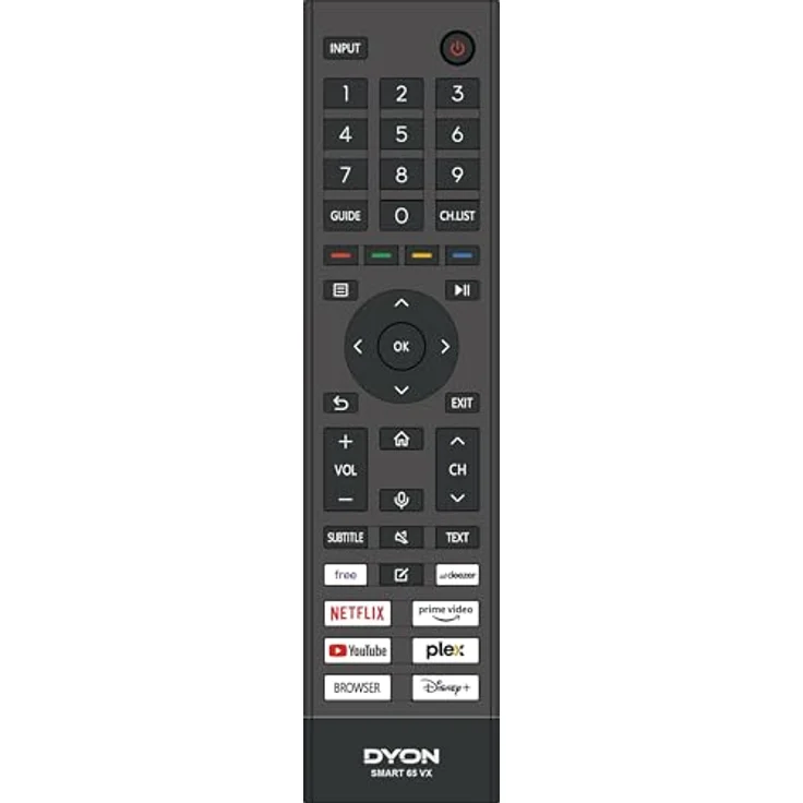 DYON Smart 65 VX - 65 Zoll (164 cm) 4K Ultra-HD Smart TV, Triple Tuner, App Store, Prime Video, Netflix, YouTube, DAZN, Disney+ [Mod. 2024] - Schwarz – Bild 5