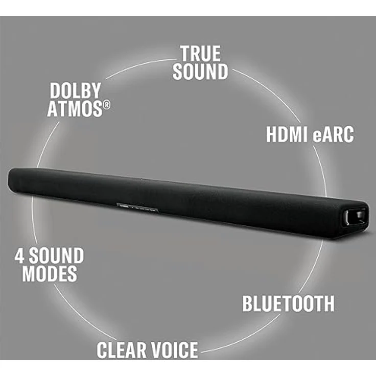 Yamaha SR-B30A Dolby Atmos Soundbar mit eingebauten Subwoofern (schwarz) – Bild 5