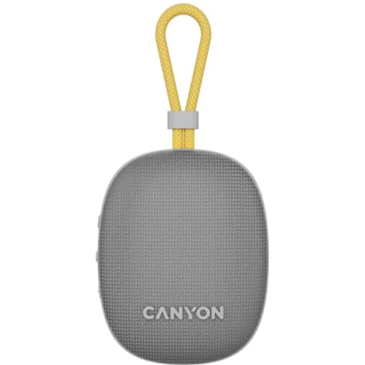 Canyon OnMove 12 Bluetooth-Lautsprecher, 5W Sound, IPX7-wasserfest, Bluetooth 5.3, Grau