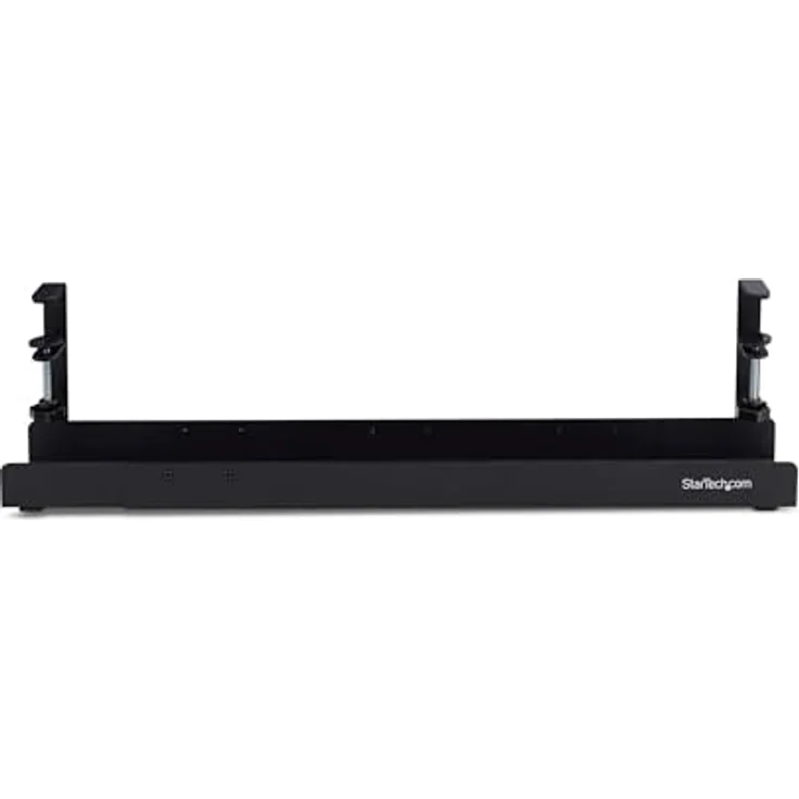 Startech.com Rack, Schreibtischkabelkanal mit Längenanpassung, Kabelwanne unter Tisch montierbar, 80 cm, Schwarz – Bild 3