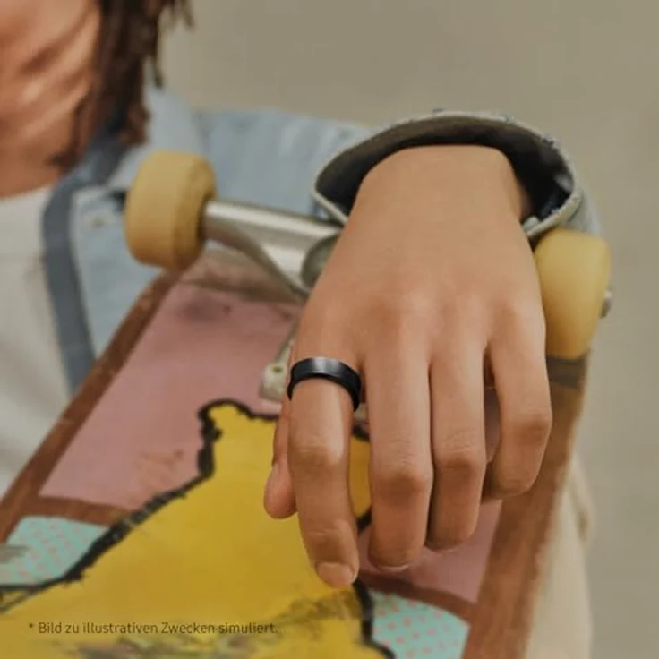 SAMSUNG Galaxy Ring Size 15, 23.8 mm, Smart Fitness-Tracker aus Titan in Titanium Schwarz/Silber/Gold mit AI-gestütztem Gesundheitsmonitoring und 14 Tagen Akkulaufzeit – Bild 9