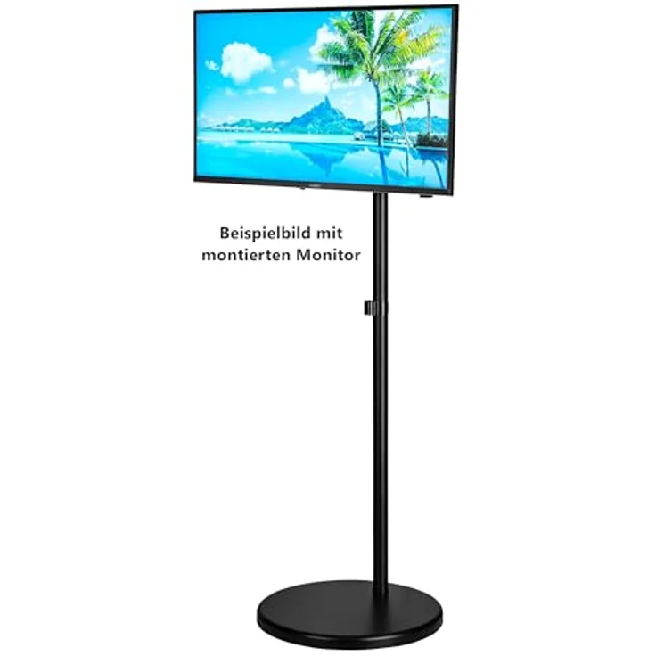 Reflexion TV-Standfuß BV05, mobiler TV-Ständer für Displays bis 32 Zoll, höhenverstellbar von 40 bis 81 cm, Neigung +/-90° – Bild 4