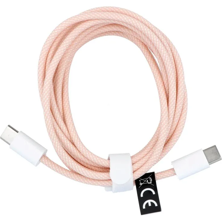 OEM Kabel Typ C auf Typ C, PD 60W Schnellladung, rosa, 2 m