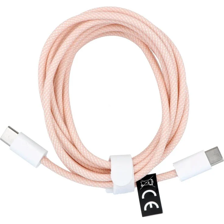 OEM Kabel Typ C auf Typ C, PD 60W Schnellladung, rosa, 2 m