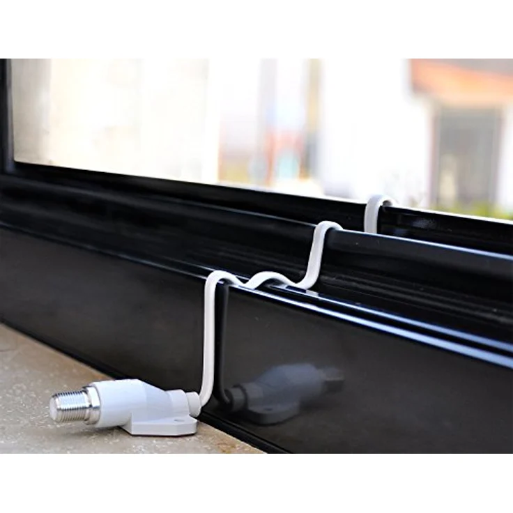DUR-line Profi Fensterdurchführung - Minimale Dämpfung, maximale Schirmung - Intergrierter Alukern - 300000 Fensterschließungen - Kein Bohren! - Preisvergleich – Bild 3