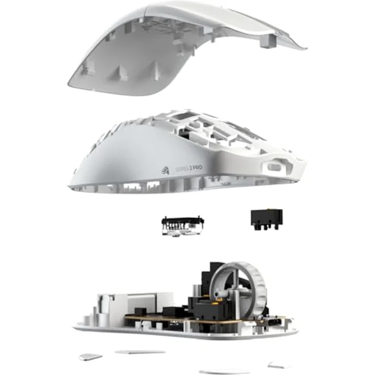 Glorious Series 2 PRO Wireless Gaming Maus, kabellose Gaming-Maus für Rechtshänder, 55 g leicht, 26.000 DPI, 80 Std. Batterielaufzeit, weiß – Bild 14