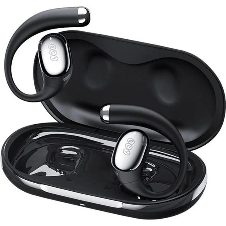 QCY Crossky R70, Wireless Earphones in Schwarz mit Hi-Res-Audio, 52 Stunden Akkulaufzeit, IPX5 wasserdicht