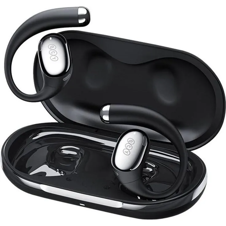 QCY Crossky R70, Wireless Earphones in Schwarz mit Hi-Res-Audio, 52 Stunden Akkulaufzeit, IPX5 wasserdicht