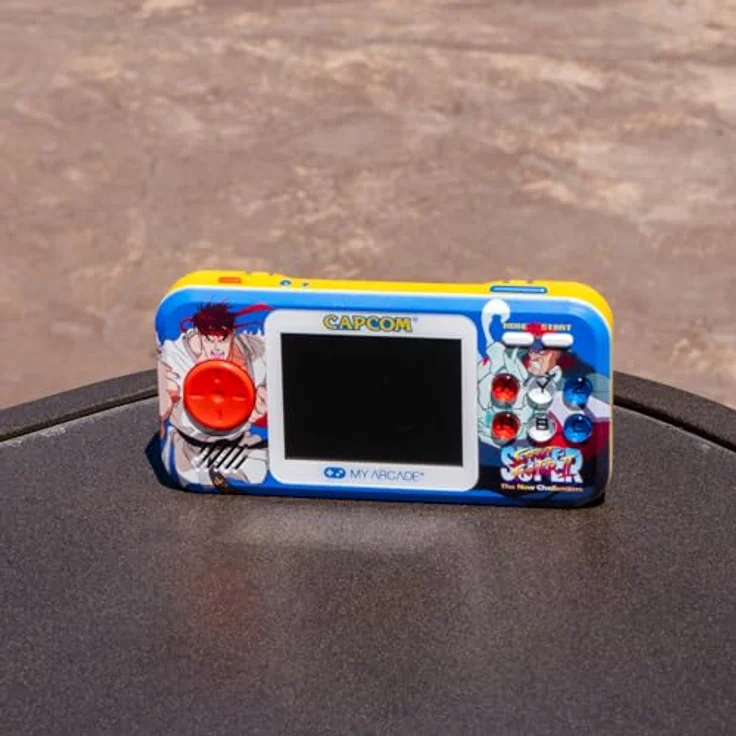 My Arcade SUPER STREET FIGHTER II POCKET PLAYER PRO, Handheld-Arcade-Gaming-System mit 2-in-1 Titeln, 2.75 Zoll hochauflösendem Display, integrierten Lautsprecher und USB-C®-Betrieb – Bild 8