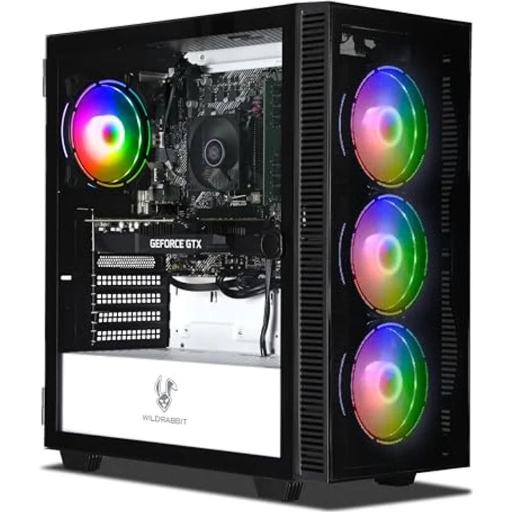 Ankermann Business Office Work Gaming V3 | AMD Ryzen 5 4500 | Nvidia GeForce GTX 1650 4GB | 16GB RAM | 1TB NVMe SSD | Windows 11 | WLAN | Libre Office, Schwarz – Bild 1