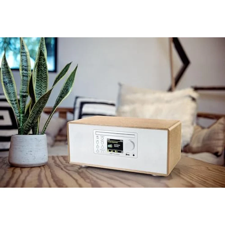 Muse M-695DBTW (DAB, FM, DAB+, PLL, Bluetooth, NFC), Radio, Braun, Weiss – Bild 2