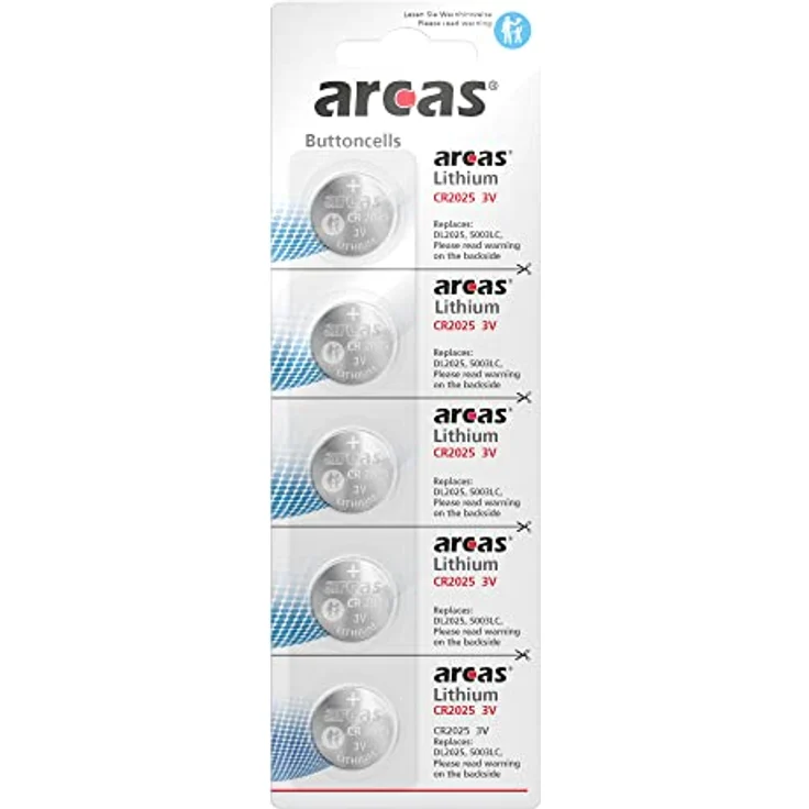 5er-Sparset CR2025 Lithium Batterie – Bild 2