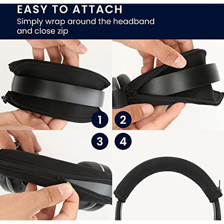 kwmobile Kopfband Abdeckung für AudioTechnica ATH M50X / M50 / M40X / M40 / Ohrpolster (Kopfhörer Polster) – Bild 4