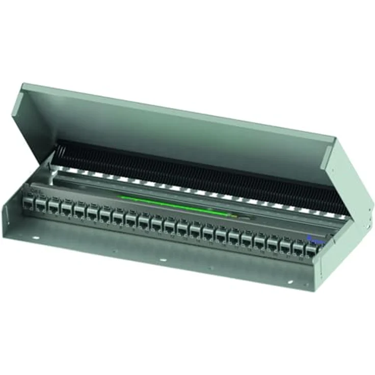 Telegärtner MPD24 24 Port Netzwerk-Patchpanel unbestückt, reinweiß (RAL 9010), modular bestückbar – Bild 2