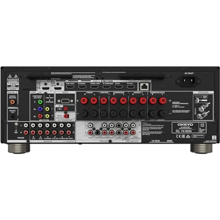Onkyo TX-RZ30, 9.2-Kanal AV-Receiver mit Dirac Live, Dolby Atmos und IMAX Enhanced, Schwarz – Bild 2