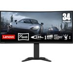 Lenovo G34w-30 | 34" QHD Gaming Monitor | 165Hz | 0,5ms Reaktionszeit | AMD FreeSync | höhenverstellbar | schwarz