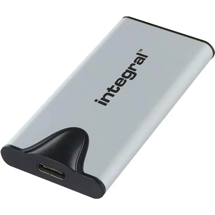 Integral SlimXpress Pro, Externe SSD 4TB USB-C 3.2 Gen 2, ultraschnelle Übertragung bis 2000 MB/s, Silber