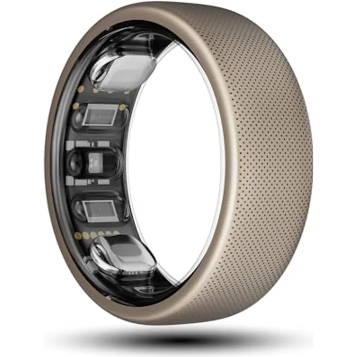 Amazfit Helio Ring Größe 12, Smart Ring mit Schlafüberwachung, Herzfrequenzmessung, 10 ATM Wasserdichtigkeit - 3,82g ultraleichter Fitness Tracker mit bis zu 4 Tagen Batterielaufzeit