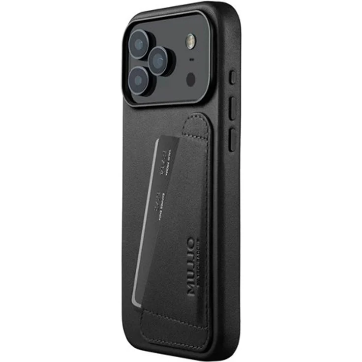 Mujjo Wallet Leather Case für iPhone 17 Pro Max, Velore-Leder mit DriTan-Technologie, Kartenfach und MagSafe-Kompatibilität