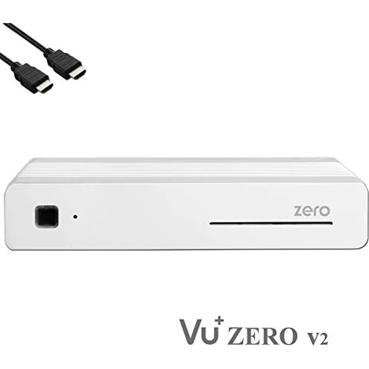 VU+ Zero HW Version 2, DVB-S2 Full-HD Sat Tuner E2 Linux Receiver mit Aufnahmefunktion, YouTube, Media Player, inklusive HDMI-Kabel & 300 Mbits WiFi Stick, weiß – Bild 2