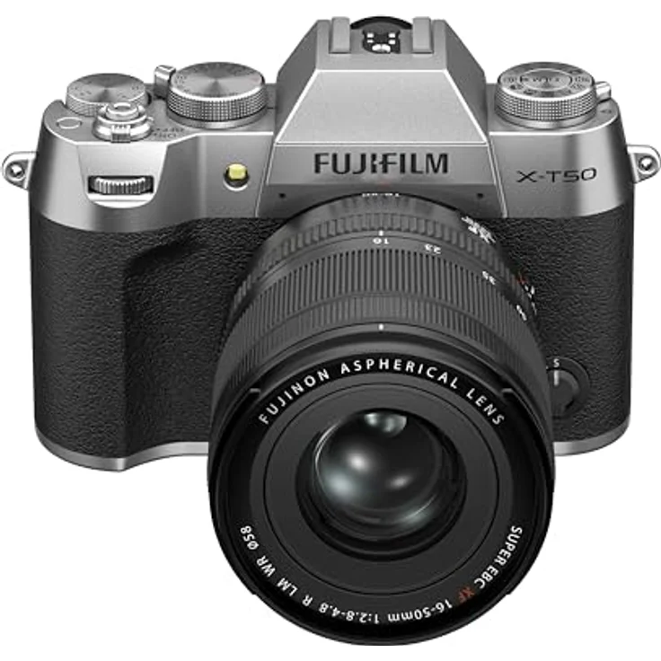 FUJIFILM X-T50 Silber / 16-50mm Kit Systemkamera mit X-Trans CMOS 5 HR Sensor und integriertem Fünf-Achsen-Bildstabilisator – Bild 4