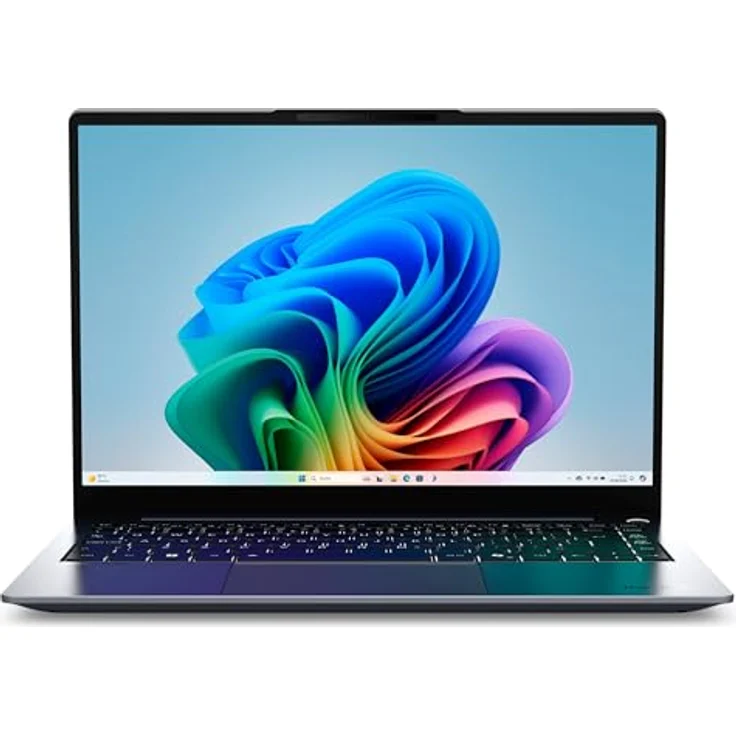MEDION SPRCHRGD 14 S1 Elite (MD 632637) 35,56 cm (14" Zoll 120Hz 2.8K WQXGA+) Laptop (Copilot+ PC, Qualcomm Snapdragon X Elite, 16GB DDR5 RAM, 512GB SSD, Win 11 Home) in Schwarz – Bild 1