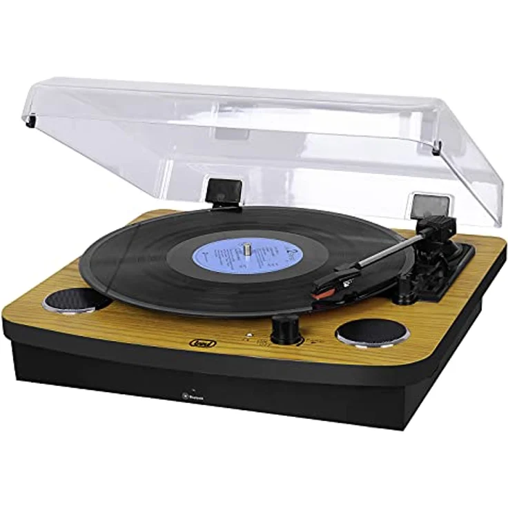 Trevi TT 1022 BT - Drehbarer Tisch, Stereo, Retro-Bluetooth, Stereo, Holz – Bild 1