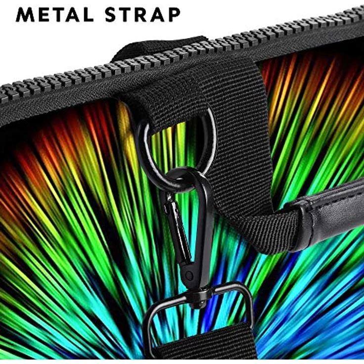 Sidorenko Laptoptasche 17/17,3 Zoll - Moderne Notebooktasche aus Canvas - Hochwertige Laptop Tasche - Schmutz- & Wasserabweisende Laptop Bag mit Zubehörfach – Bild 4