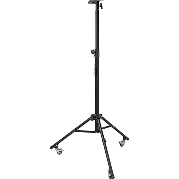 Brennenstuhl Roll Stativ MT 180 (Teleskop Stativ für LED Strahler bis 180cm höhenverstellbar, mit ausklappbaren Füßen, mit und ohne Rollen einsetzbar, inkl. Halterung und Schraubensatz, 5kg Traglast) – Bild 1