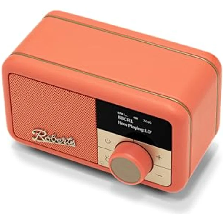 Roberts Radio Revival Petite 2 Dab+/FM/Bluetooth Radiowecker, tragbar in niedlichem Retro-Design, mit integriertem Akku und USB-C Aufladung – Bild 3