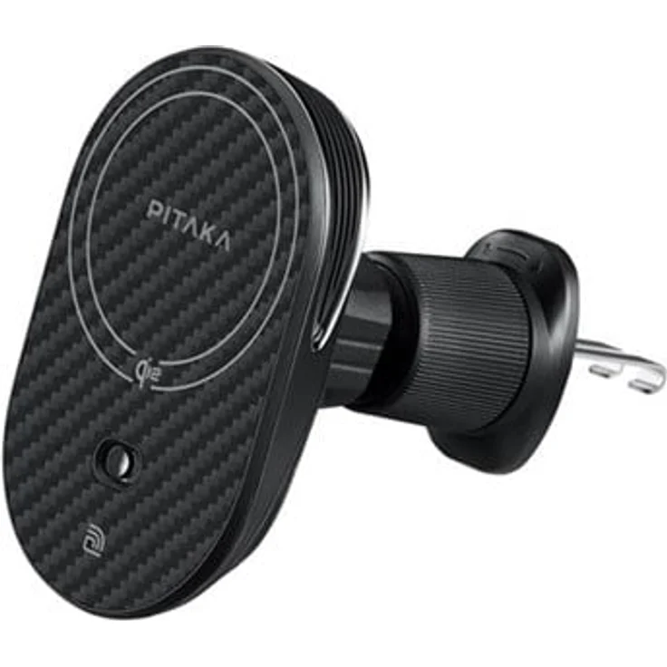 PITAKA MagEZ Car Mount Pro 2, Qi2 kabelloses Autoladegerät für Smartphones, schwarz