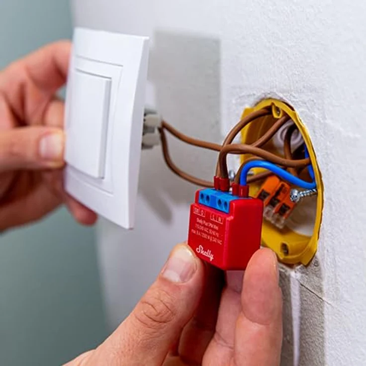 Shelly Plus 1PM Mini | Wlan & Bluetooth intelligentes Relais, 1 Kanal 8A, mit Leistungsmessung | Hausautomation | Kompatibel mit Alexa & Google Home | iOS Android App | Kein Hub nötig – Bild 4