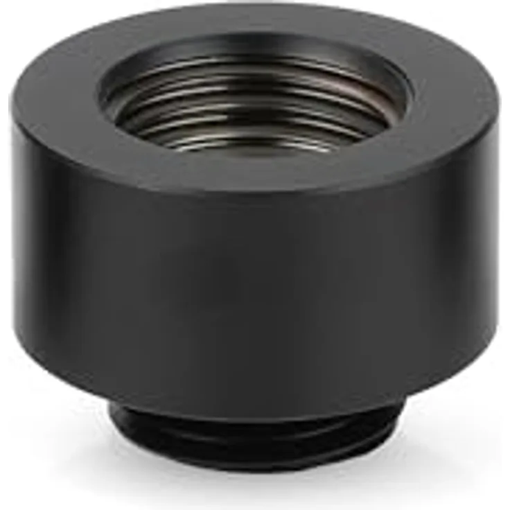 Thermal Grizzly DeltaMate MF10, 10 mm Extender G1/4 Zoll Fitting, mattschwarz, CNC Messing, kratzfestes Finish, für Custom-PC Wasserkühlung, Made in Europe