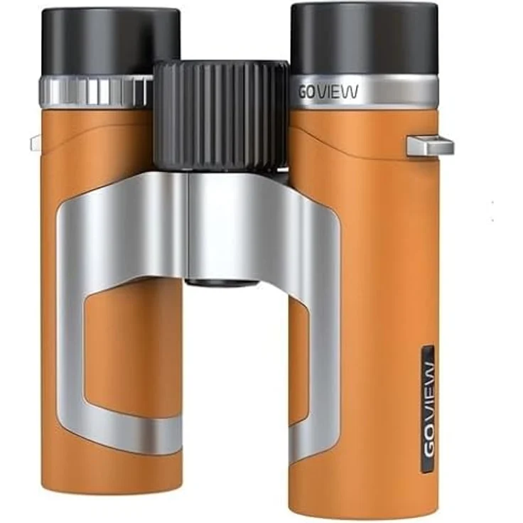 GoView ZOOMR 8x26 kleines, leichtes Fernglas mit 8-Fach Zoom, Magnesiumgehäuse, inkl. Smartphone-Adapter & Zubehör, Sunset Orange – Bild 2