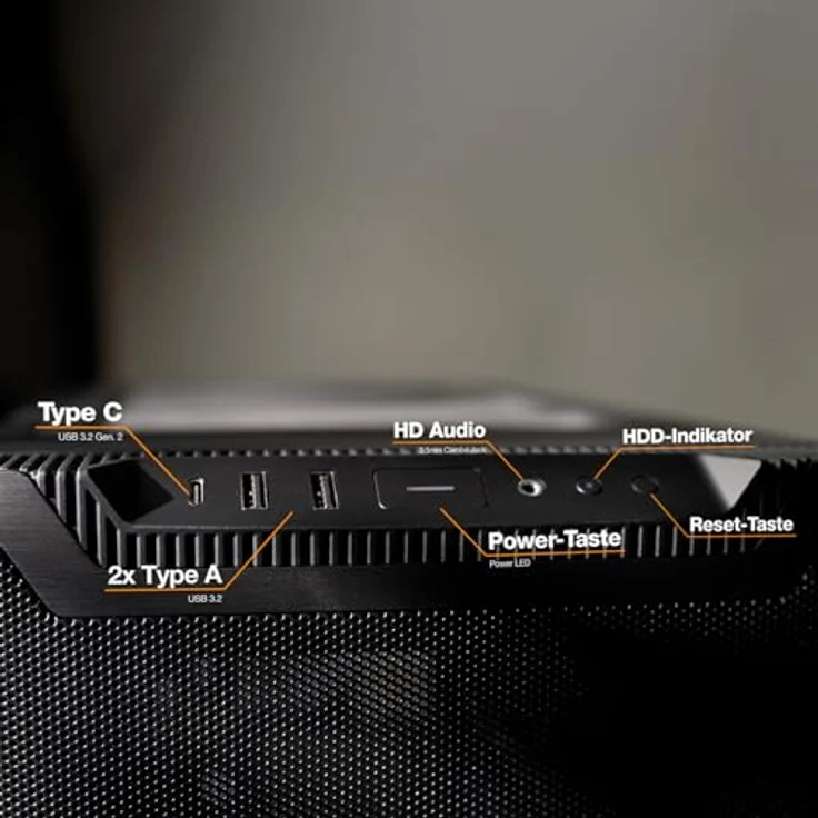 be quiet! Pure Base 501 PC-Gehäuse, 2 vorinstallierte Pure Wings 3 140mm PWM-Lüfter, USB 3.2 Gen. 2 Type C, vertikale GPU-Installation – Bild 4