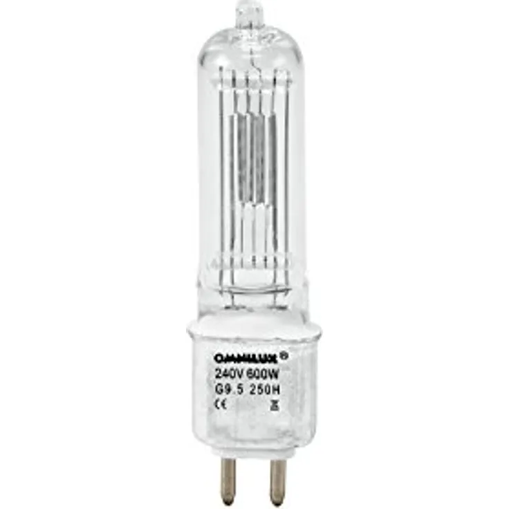 OMNILUX HX600 Halogen Lichteffekt Leuchtmittel 230V G9.5 600W Weiß