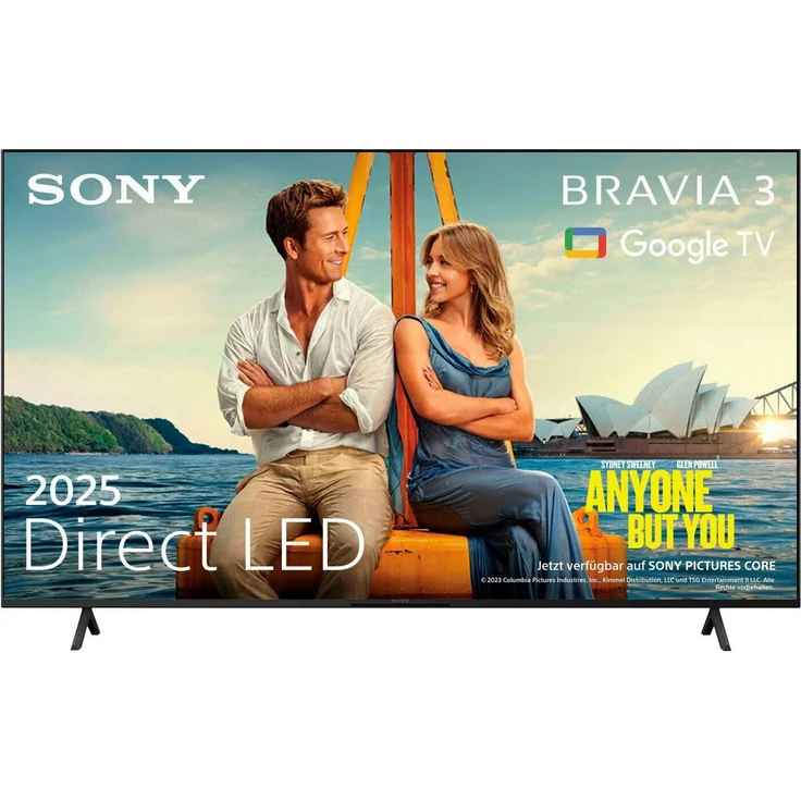 Sony K-55S3 BRAVIA 3 Google TV mit Triluminos Pro, Dolby Vision, X1-Prozessor, X-Balanced Speaker & Sprachsteuerung – Bild 1