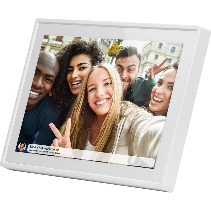 Braun Photo DigiFrame 1019 (10.10", 1280 x 800 Pixel), Digitaler Bilderrahmen, Weiss
