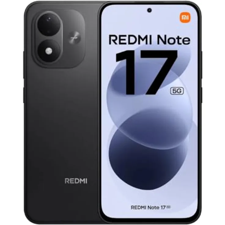 XIAOMI Redmi Note 17 5G, Smartphone mit 6 GB RAM und 256 GB Speicher, Schwarz, Dual SIM
