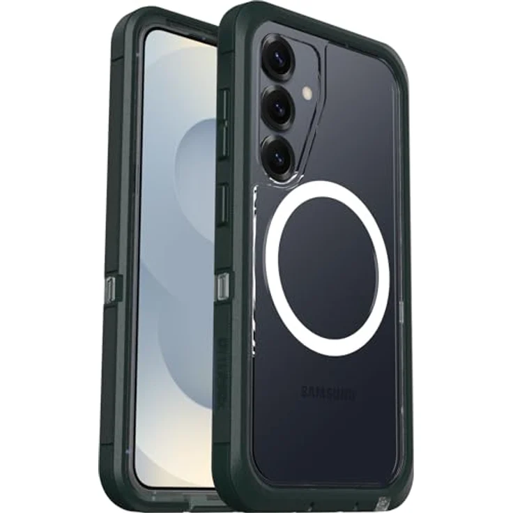 OtterBox Defender XT Clear mit Magnets, Smartphone Hülle für Samsung Galaxy S25 mit 7-fachem Militärstandard-Fallschutz, grün – Bild 4