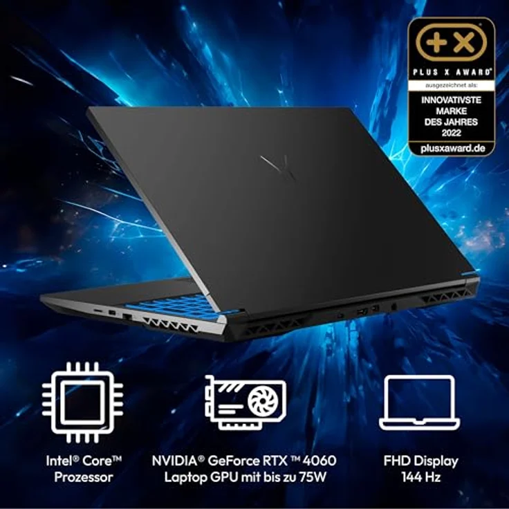 ERAZER Deputy P60i 39,6 cm (15,6" Zoll 144Hz) Full HD Gaming Laptop (Intel Core i7-13620H, 16GB DDR4 RAM, 1TB SSD, GeForce RTX 4060 8GB GDDR6, Win 11 Home) – Bild 5