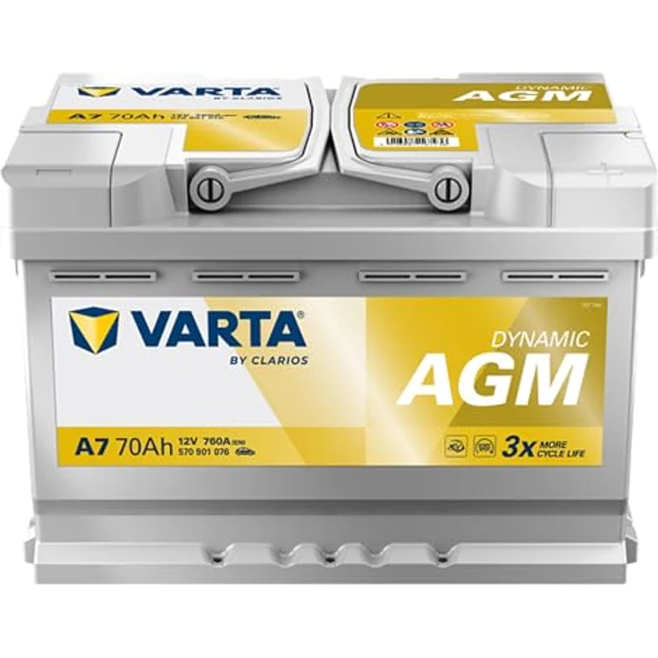 VARTA A7 Silver Dynamic AGM 12V 70Ah 760A Autobatterie für Start-Stop Systeme, auslaufsicher und rüttelfest, inklusive 7,50 Pfand – Bild 8