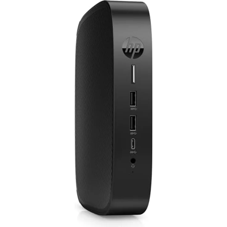 HP Elite t655 Thin Client Ryzen R2314 8GB 32GB eMMC Radeon 1GbE ThinPro - Schwarz – Bild 3