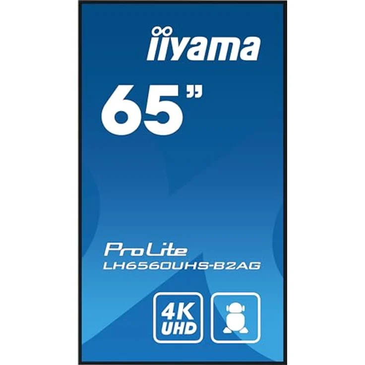iiyama Prolite LH6560UHS-B2AG 64.5" Digital Signage Display 4K UHD HDMI WiFi 24/7 schwarz – Bild 4