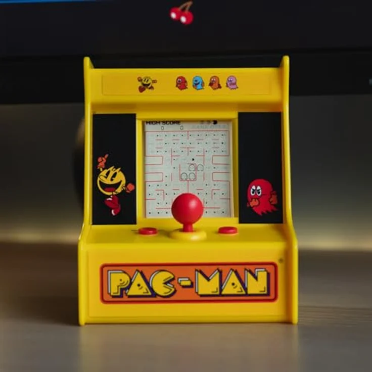 Z-Man Games PAC-MAN Desktop Arcade, kompakte Spielkonsole mit originalen Soundeffekten und Grafik, nostalgisches Arcade-Erlebnis – Bild 5