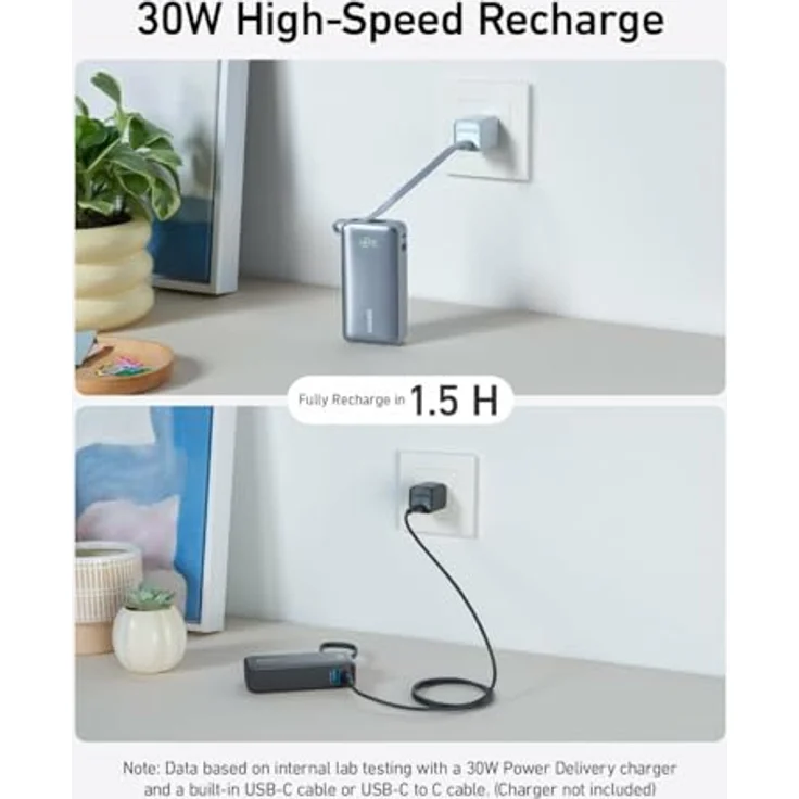 Anker POWER BANK USB 10000MAH/NANO A1259G11 (10000 mAh), Powerbank, Schwarz – Bild 3