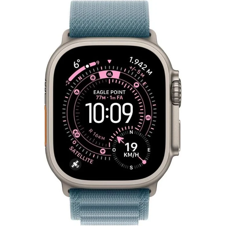 Apple Watch Ultra 3, Smartwatch mit OLED-Display, 64 GB, WLAN, GPS, 42 Stunden Akku, 61,6 g