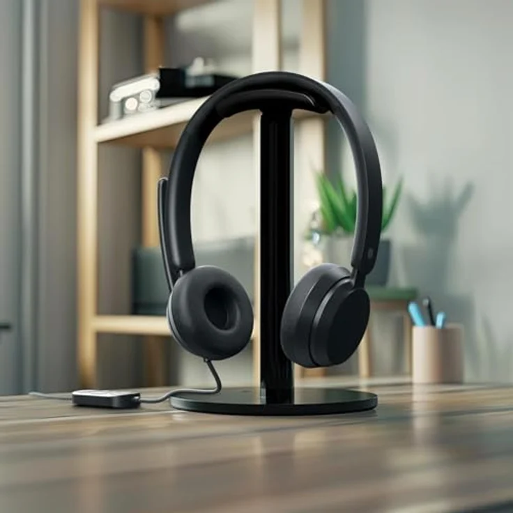 Incase Modernes USB-C-Headset, entworfen von Microsoft, On-Ear-Stereo-Kopfhörer mit Geräuschunterdrückung, Inline-Lautstärkeregler und Teams-Zertifizierung, kabelgebunden – Bild 2